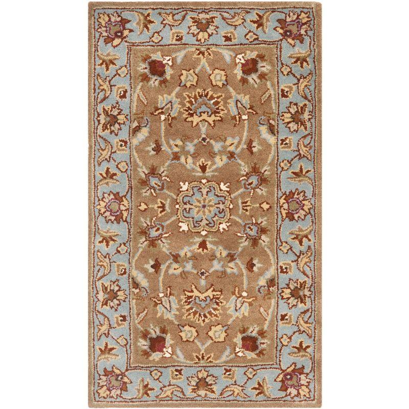 Heritage HG821 Handmade Accent Rug - 2'3"x4' - Beige/Blue - Safavieh