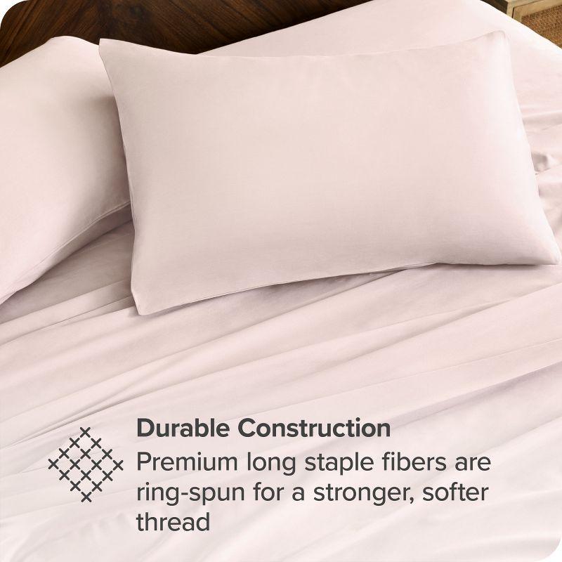 300 Thread Count Organic Cotton Percale Bed Sheet Set by Bare Home