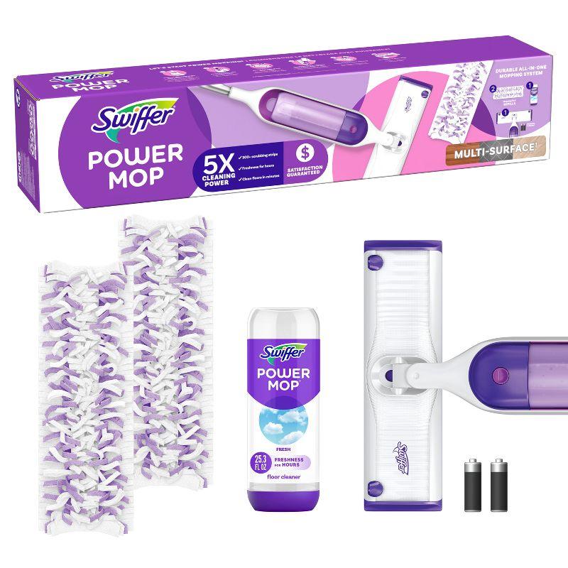 Swiffer Power Mop Multi-Surface Mop Kit for Floor Cleaning