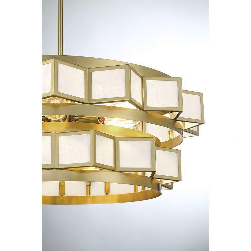 Gideon 6-Light Chandelier in Warm Brass