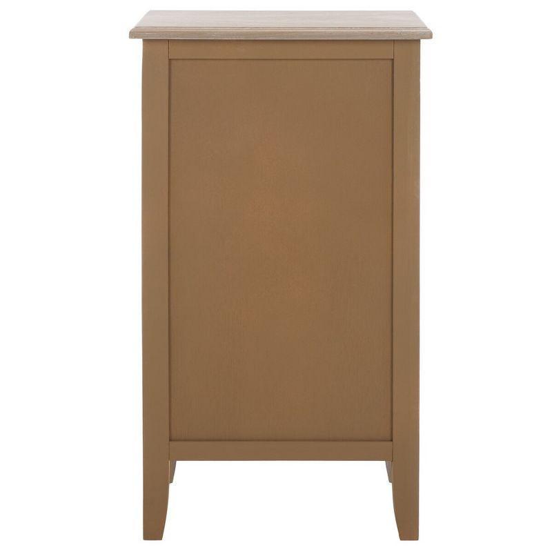 Everly Drawer Side Table - Taupe - Safavieh.