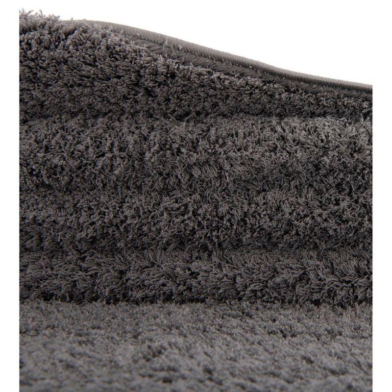 Unique Loom 5' 1 x 8' 0 Dark Gray Studio Solid Shag Sky Area Rug
