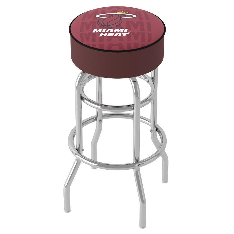 Trademark Global Upholstered Counter Stool with Metal Frame
