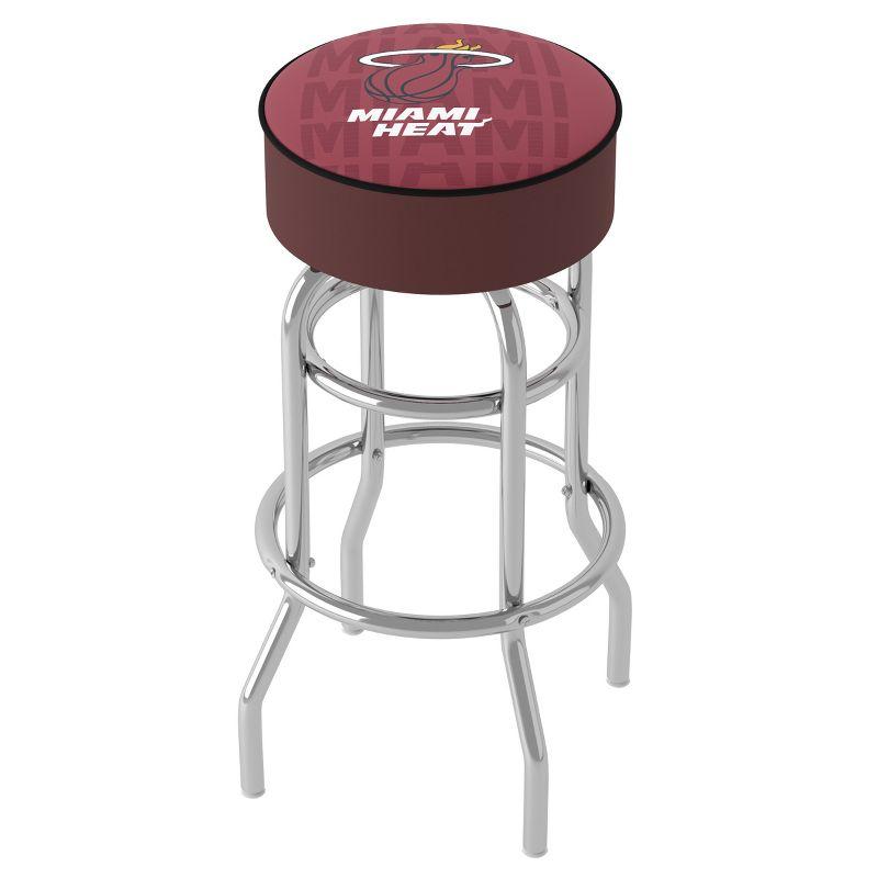 Swivel Upholstered 31'' Counter Stool with Metal Frame