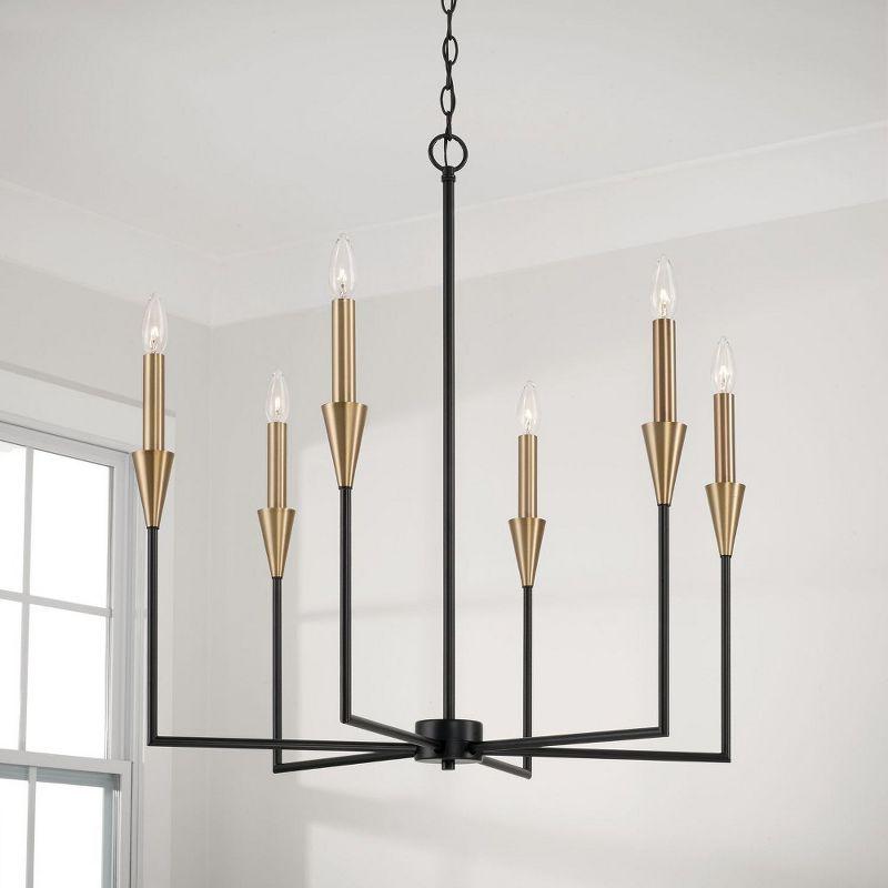 Capital Lighting Avant 6 - Light Dimmable Classic / Traditional Chandelier