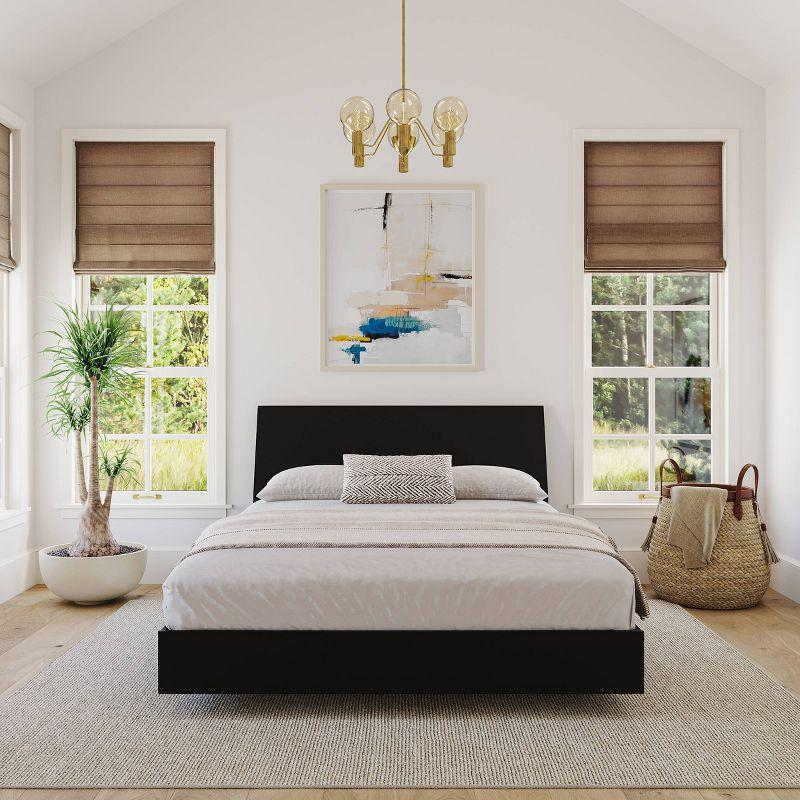 Avenue Platform Bed and Headboard Black - Nexera