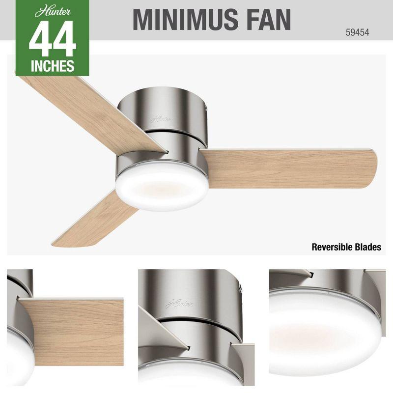 44" Minimus Low Profile Ceiling Fan with Remote (Includes LED Light Bulb) - Hunter Fan