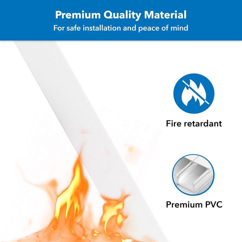 Mount-it Mount-it On-wall Tv Cable Concealer Kit, White