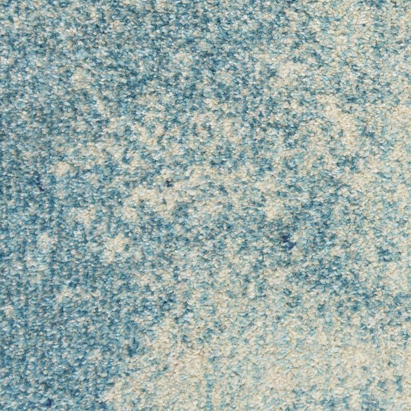 Nourison Passion Colorful Area Rug Navy Light Blue 9' x 12'