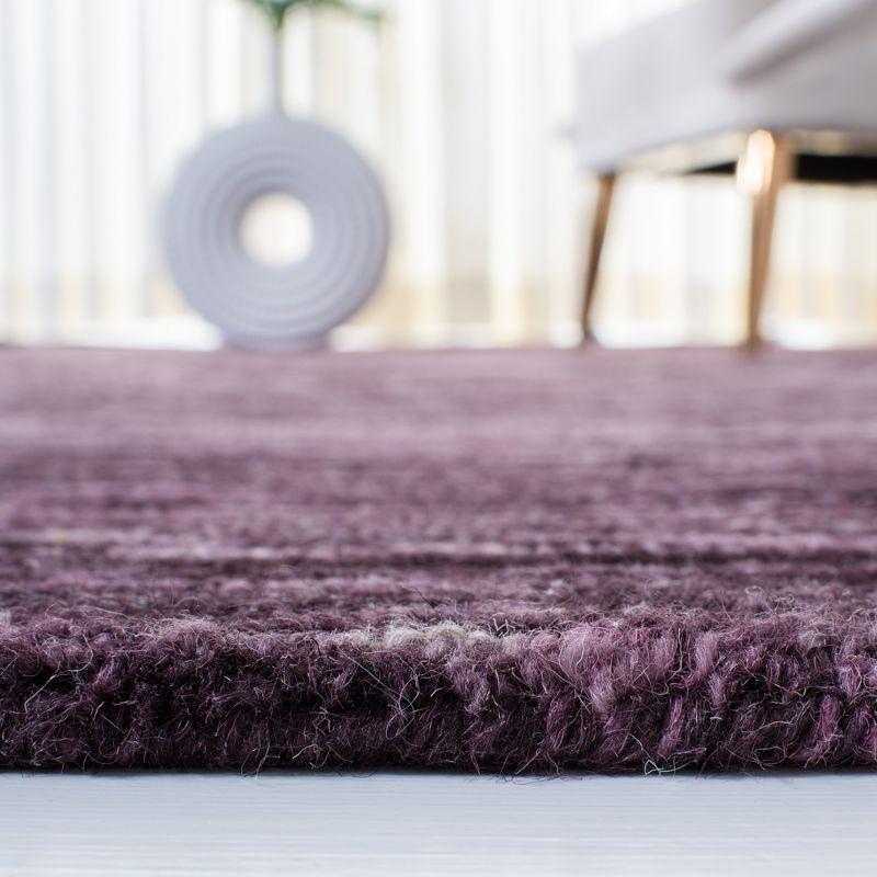 Bohemian Bliss Hand-Tufted Wool Rectangular Rug in Purple