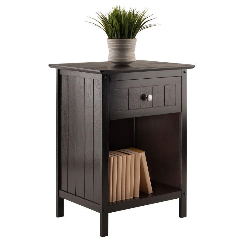 Blair Accent Table Coffee Finish - Winsome: End Table, Bedside, Home Office Storage