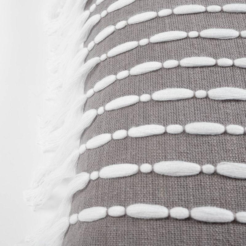 Lush Decor Cotton Striped 20'' Throw Pillow Cover