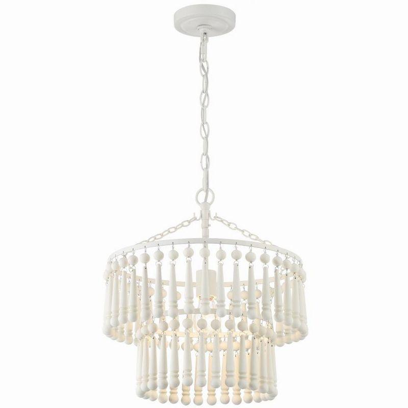 Matte White Beaded 1-Light Indoor Pendant