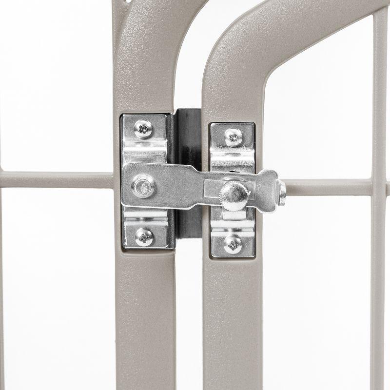 34.25'' H 8 Panel Exercise Pen With Door