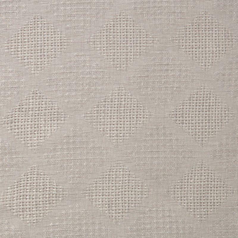 Chanasya 2pk Diamond Textured Semi Sheer Window Curtain Panels - Set of 2 - 52 x 84 Inches Long - Taupe