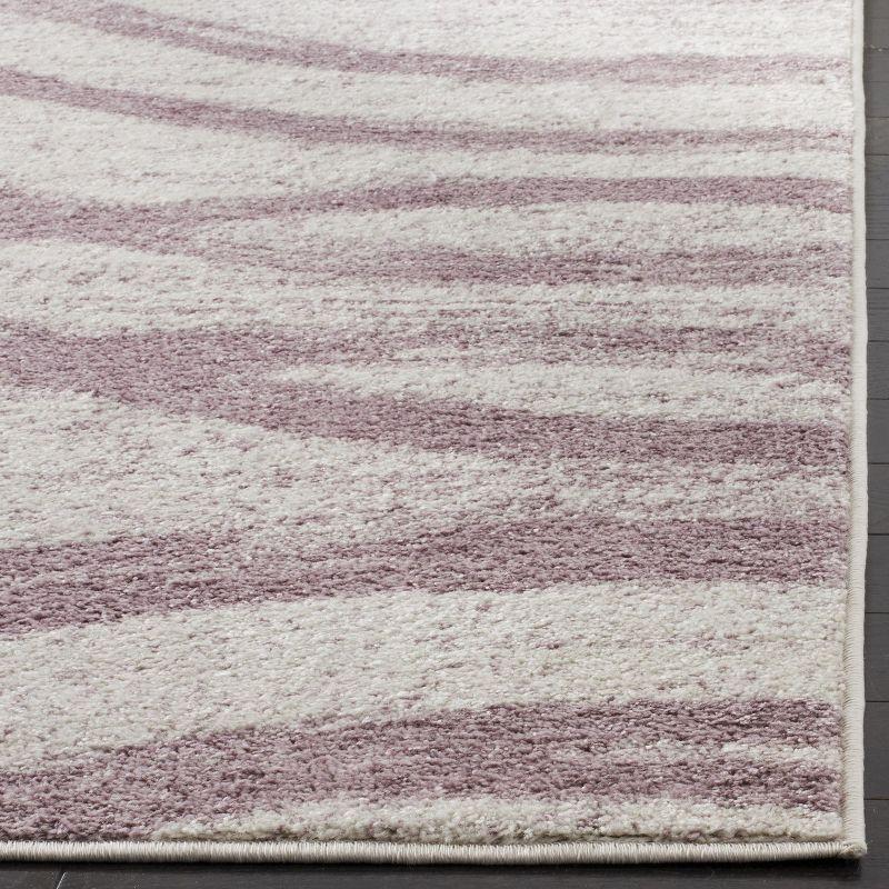 Adirondack ADR125 Machine Made Indoor Area Rug - Cream/Purple - 6'x9' - Safavieh