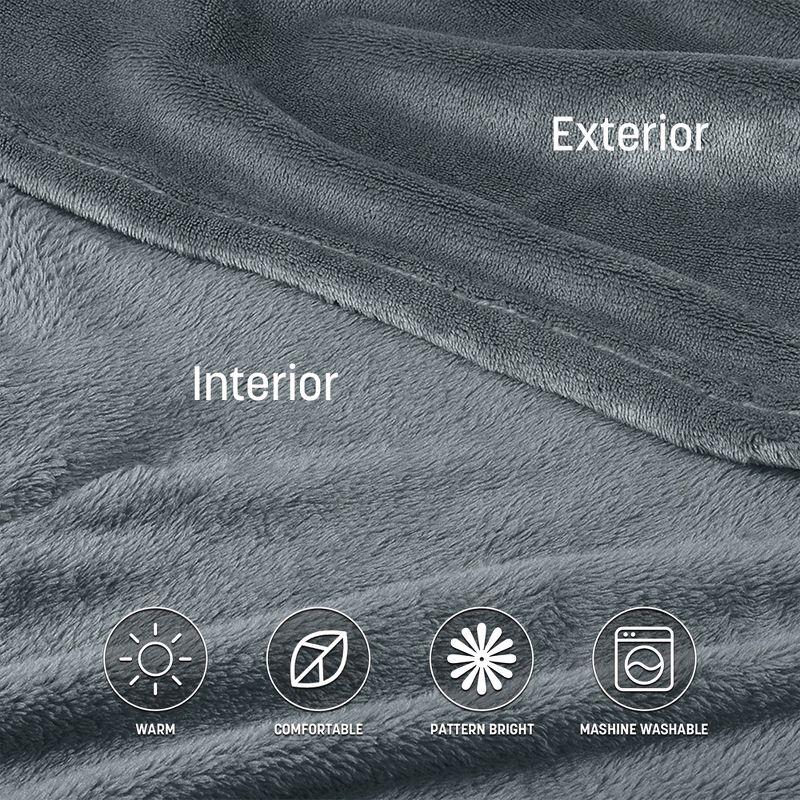 Catalonia Wearable Fleece Blanket with Sleeves & Foot pockets for Men Women, Plush Wrap Sleeved Throw Blanket