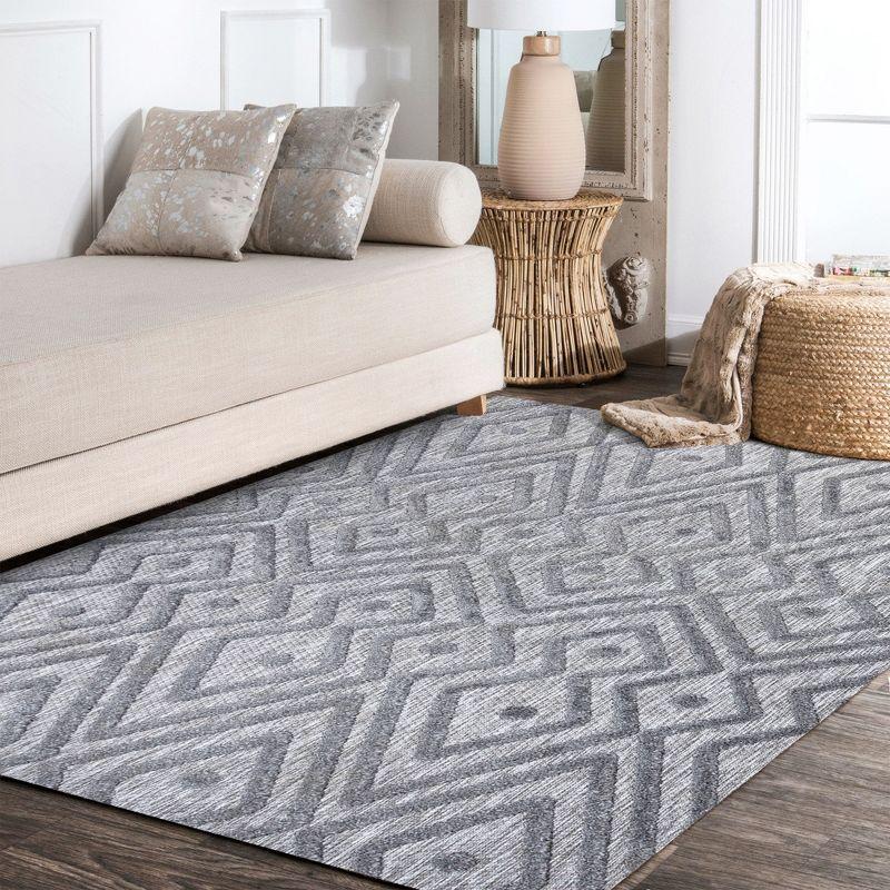 Balansat Moroccan Diamond Indoor/Outdoor Area Rug - JONATHAN Y