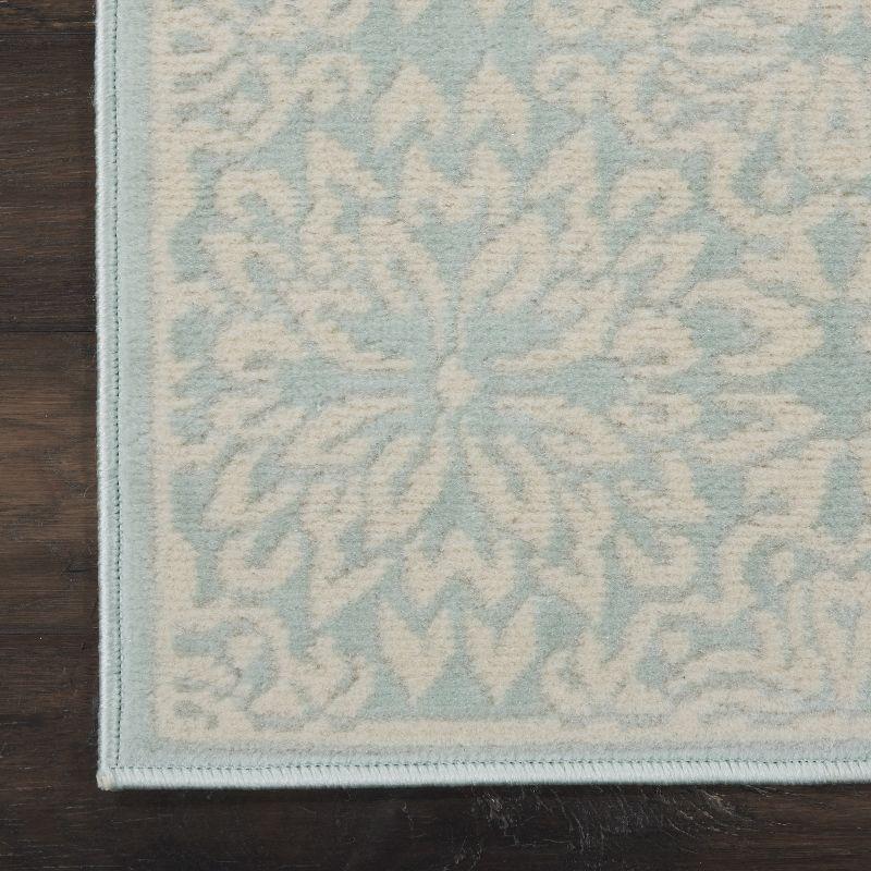 Nourison Jubilant 2' x 4' Ivory/Green Area Rug Beach Transitional Floral by Nourison