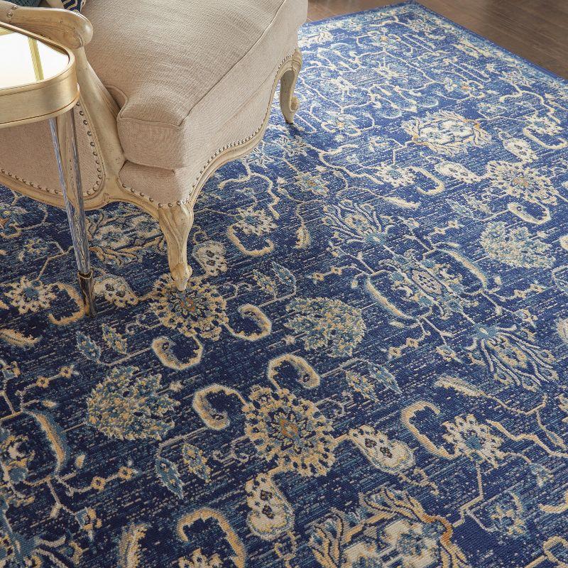 Nourison Grafix GRF24 Indoor only Area Rug - Navy 2' x 4'