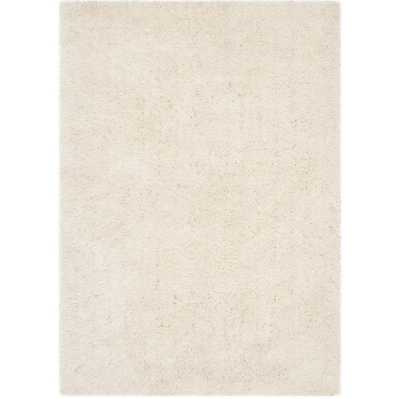 Venice Shag SG256 Hand Tufted Indoor Area Rug - Pearl - 5'x8' - Safavieh