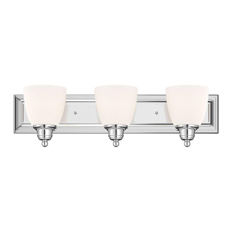 Livex Lighting Springfield 3 - Light Vanity in  Polished Chrome