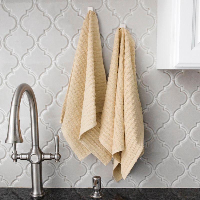 Latte Terry Cotton Kitchen Towel Set, 2-Pack