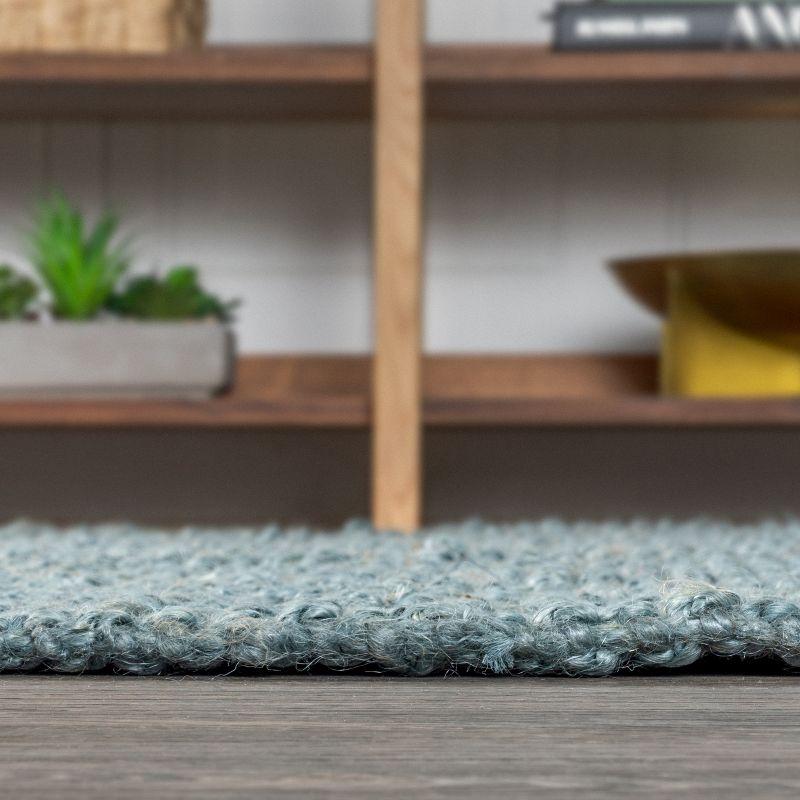 Para Hand Woven Chunky Jute with Fringe Area Rug - JONATHAN Y