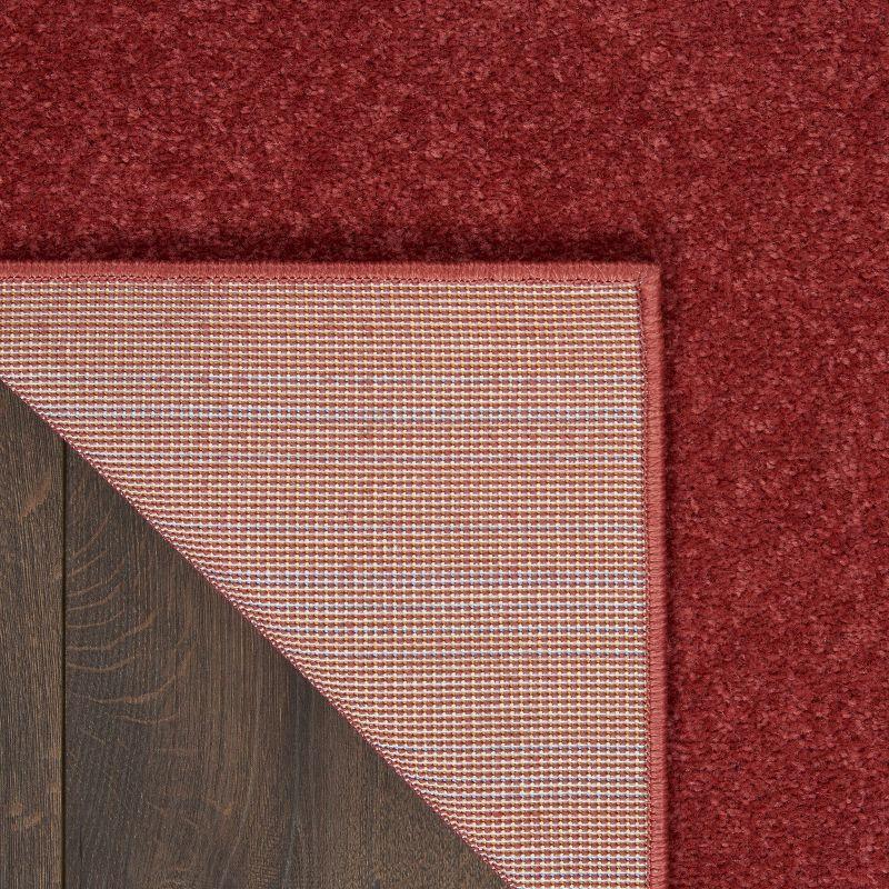 Nourison Essentials Easy Care Indoor Outdoor Area Rug - Brick Red 2'2" x 7'6"