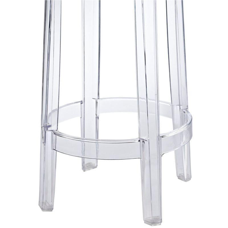 26.5" Sleek Transparent Acrylic Counter Stool