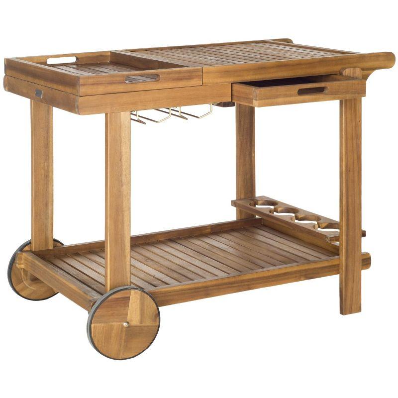 Orland Outdoor Tea Trolley PAT7010 - Natural - Safavieh