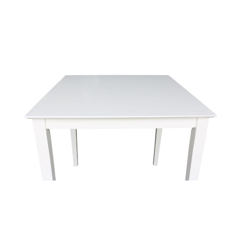 White Solid Wood 36" Square Counter Height Dining Table