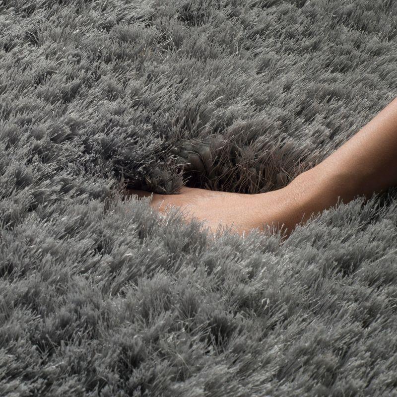Luxe Shag SGX160 Hand Tufted Indoor Area Rug - Grey - 5'x8' - Safavieh