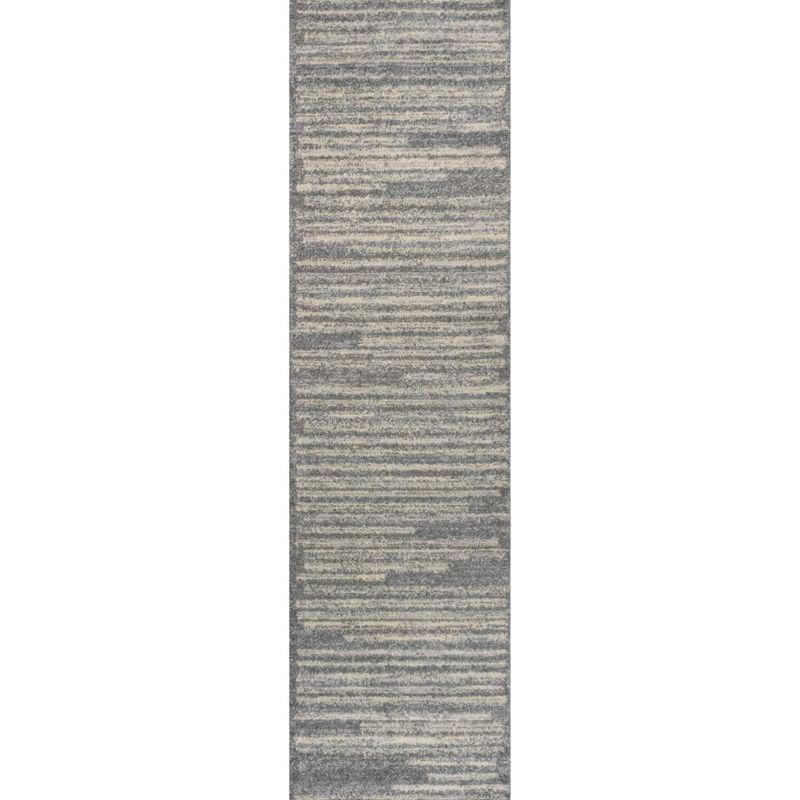 Khalil Modern Berber Stripe Indoor Area Rug - JONATHAN Y