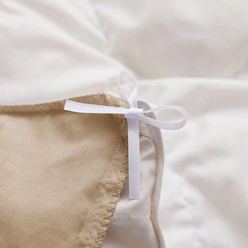 Peace Nest Tufted Microfiber Clipped Duvet Cover Set with Zipper Closure & Corner Ties, Fawn, Full/Queen
