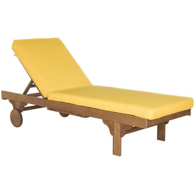 Newport Lounge Chair - Outdoor - PAT7022 - Natural/Yellow -Safavieh