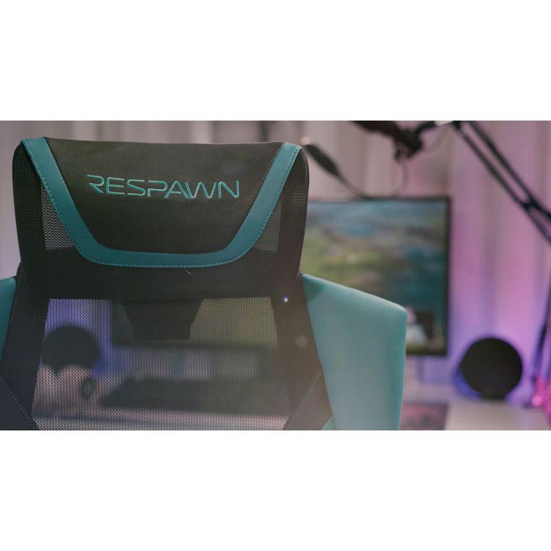 RESPAWN FLEXX Mesh Gaming Chair With Lumbar Support, Ergonomic Gaming Chair with Recline/Tilt Tension Controls, Adjustable Arms, 300lb Max Weight With Wheels for Computer/Desk/Office