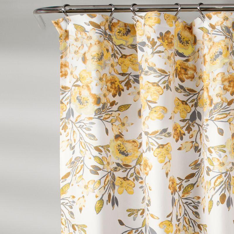 Lush Decor Tanisha Floral Shower Curtain