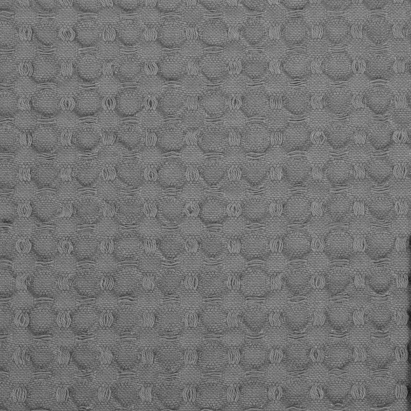 Full/Queen 100% Cotton Blanket, Grey, Luxurious Breathable Waffle Weave Design by Sweet Home Collection®