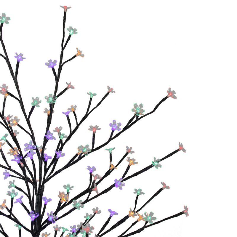 Northlight Seasonal 6' Pre-Lit Cherry Blossom Flower Artificial Tree - LED Lights