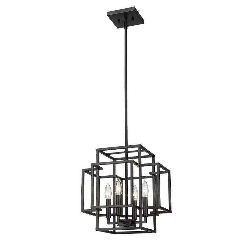 Z-Lite Titania 4 - Light Pendant in  Matte Black