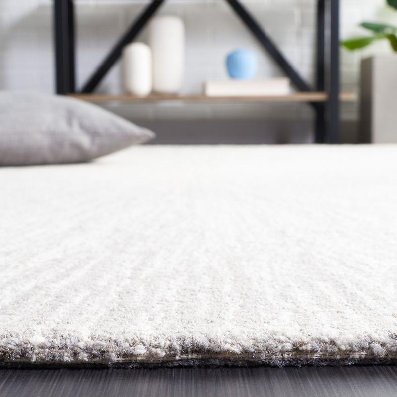 Abstract ABT375 Handmade Tufted Area Rug - Ivory/Silver - 5'-0" x 8'-0" - Safavieh