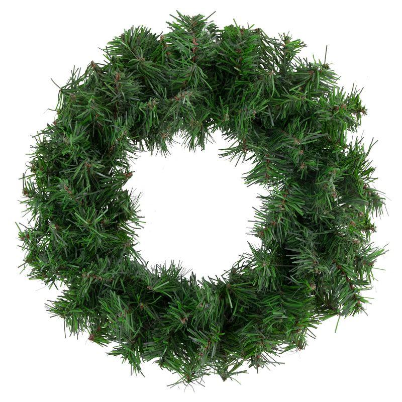 Canadian Pine Mini Artificial Christmas Wreath 12-Inch Unlit