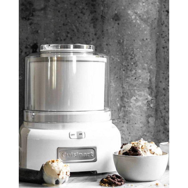 Cuisinart Automatic Frozen Yogurt and Ice Cream and Sorbet Maker - White - ICE-21P1: BPA-Free, 48oz Capacity, 20 Min Cycle