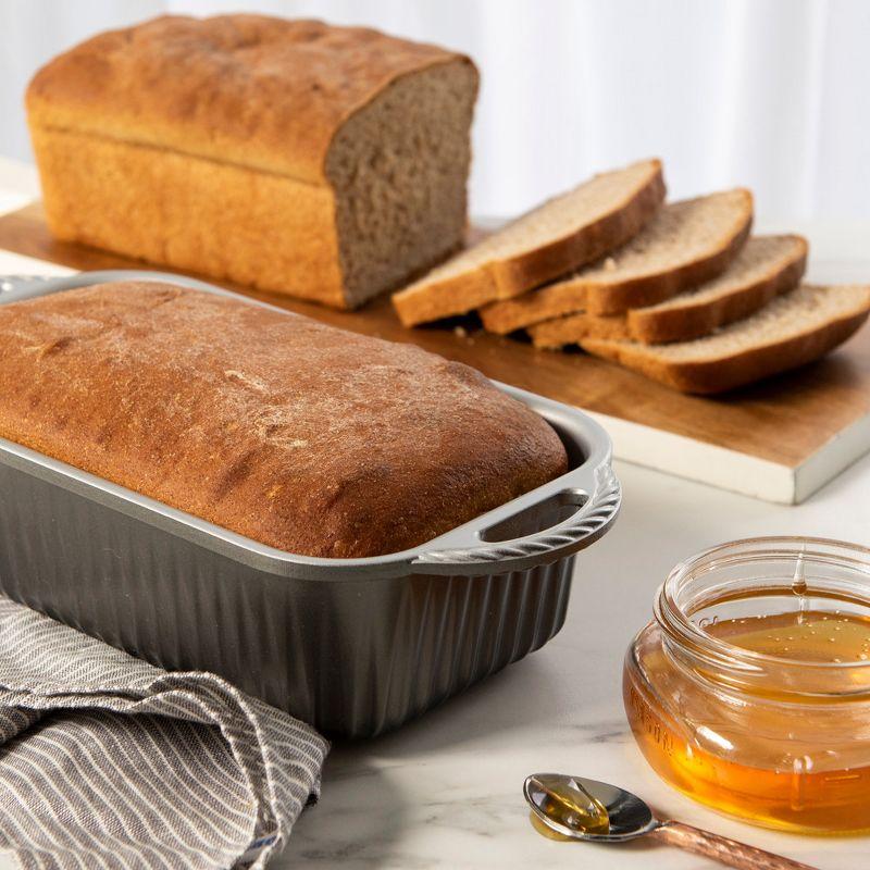 Classic Non-Stick Aluminum Loaf Pan with Handles