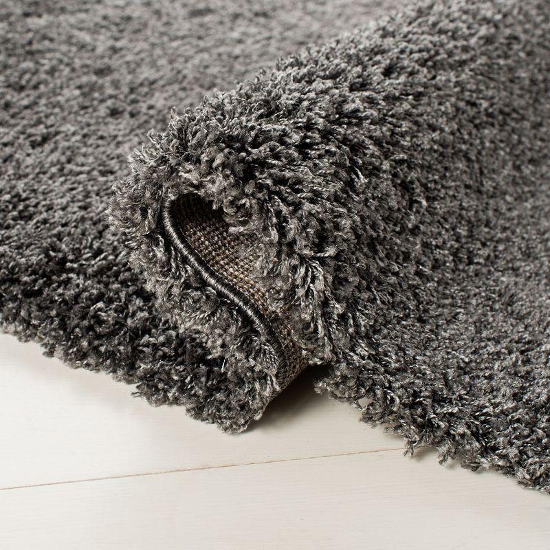 Laguna Shag SGL303 Power Loomed Indoor Area Rug - Dark Grey - 4'x6' - Safavieh.