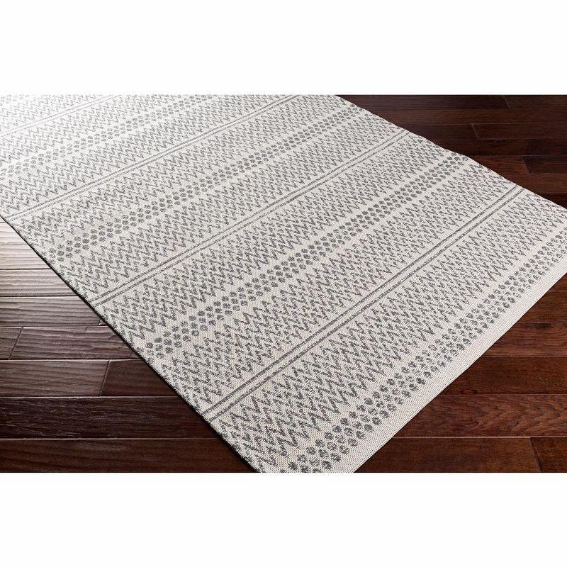 Aarau 8' x 10' Silver Gray Wool and Cotton Washable Rug