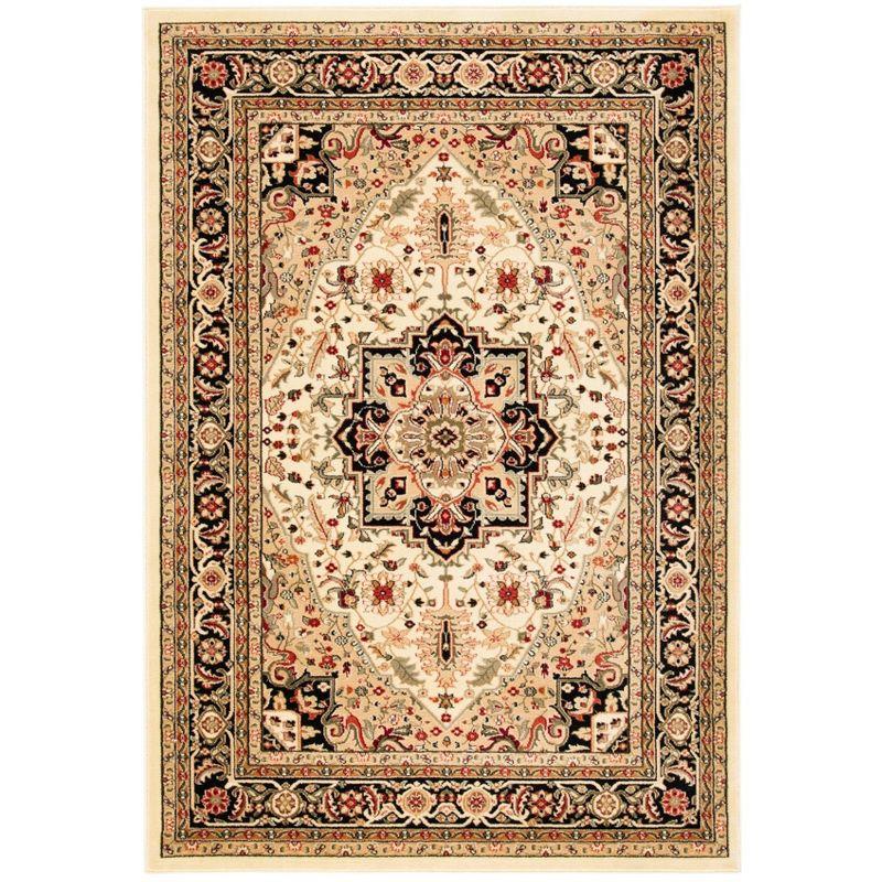 Lyndhurst Heriz LNH330 Power Loomed Area Rug - Beige/Black - 8'x10' - Safavieh
