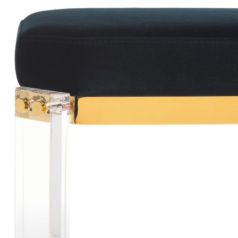 Cicely Acrylic Bar Stool - Gold/Black - Safavieh