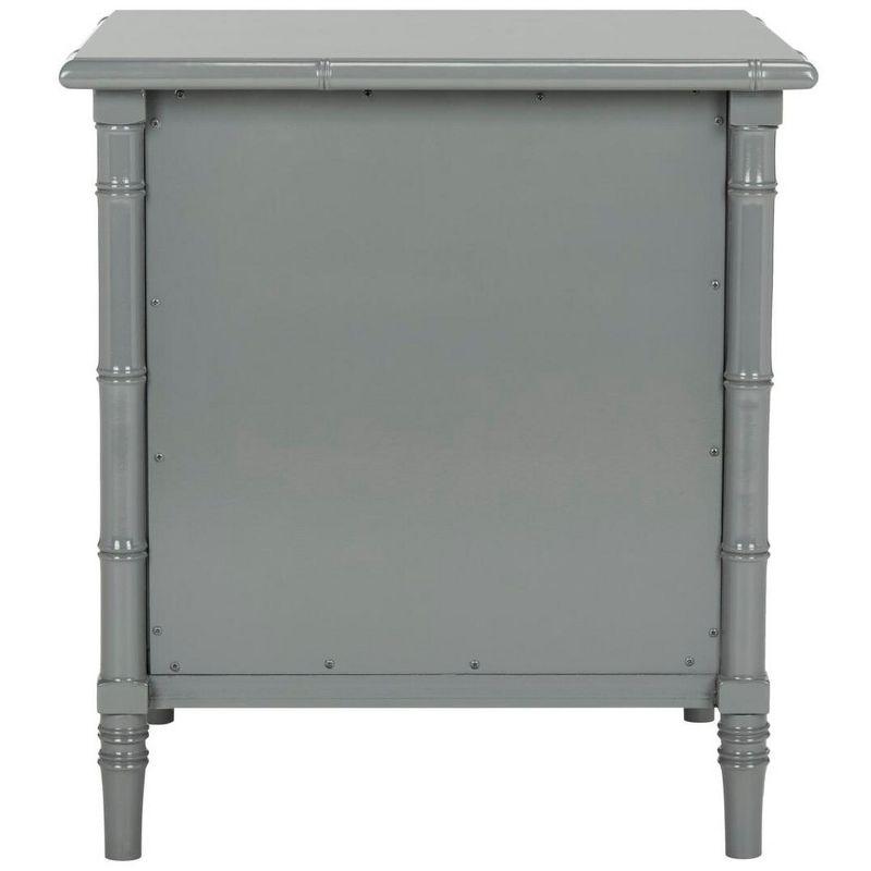 Mina 3 Drawer Nightstand - NST3500 - Grey/Gold - Safavieh